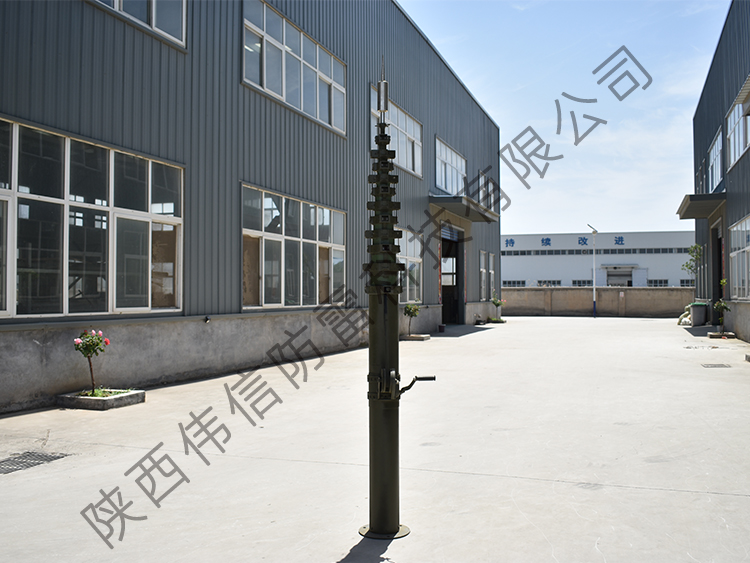 機(jī)動(dòng)式手搖升降桿，機(jī)動(dòng)式野戰(zhàn)升降避雷針，16米移動(dòng)升降避雷針